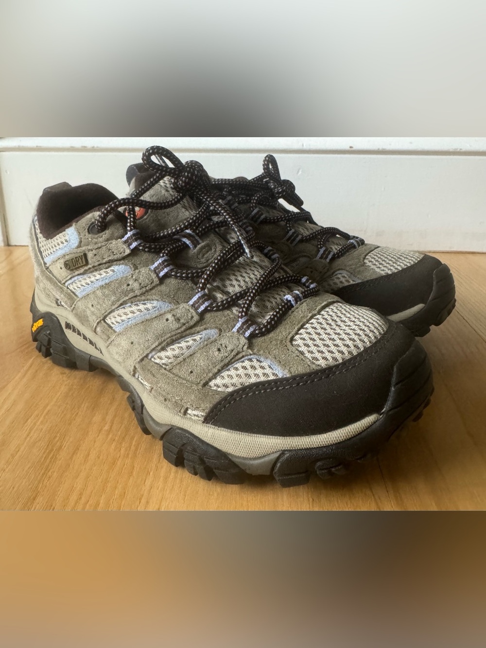 Merrell Moab M Select DRY Vibram Hiking Shoes Women’s 8.5 Gray Trail Outdoor